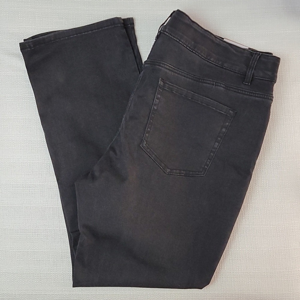 Lane Bryant High Rise Super Stretch Boot Cut Black Denim Plus Size 22 NEW